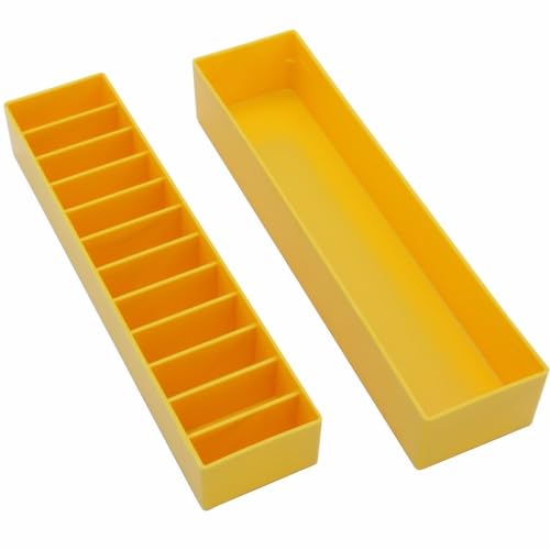 Laube Mini Blade Case for Pet Grooming Clipper Blades - Organizer Fits 12 Blades - Compact Size (9.25" x 2.25" x 2.25") - Detachable Snap On Lid -