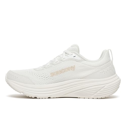Image of Saucony Women's Cohesion 19 Sneaker, Ivory /Aureat, 6 Wide