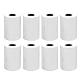 Haofy Papel Térmico de 80 Mm de Grosor, Resistente Al Desgarro, Papel Térmico para Recibos, 10 Rollos con Blanco Vibrante y Alimentación Suave para Sistemas POS Compatible con TM-T88V Star TSP143