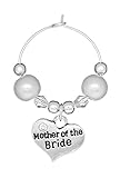 Mother of the Bride Wine Glass Charm Handmade by Libby's Market Place by Libby's Market Place