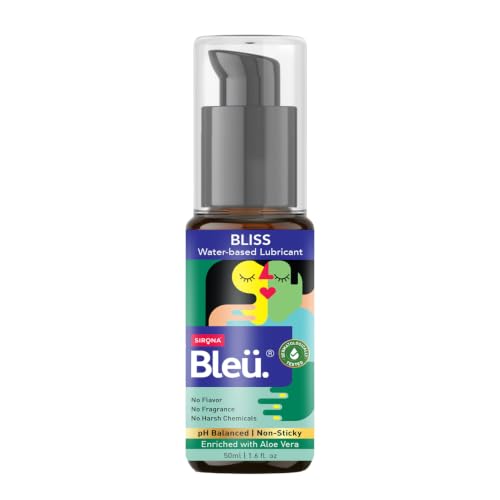 Bleu Bliss Chocolate Flavored Intimate Lubricant Gel for Men & Women – 50 ml | Water Based Lube | Compatible with Condoms & Toys
