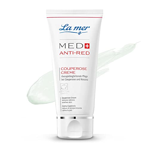 La mer MED+ Anti-Red Couperose Crema día y noche – Reduce el enrojecimiento de la piel en la cara – Cuidado intensivo para la piel irritada – 50 ml