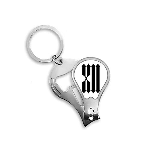 Coupe-ongles de pieds silhouette chiffres romains noirs DIYthinker unique