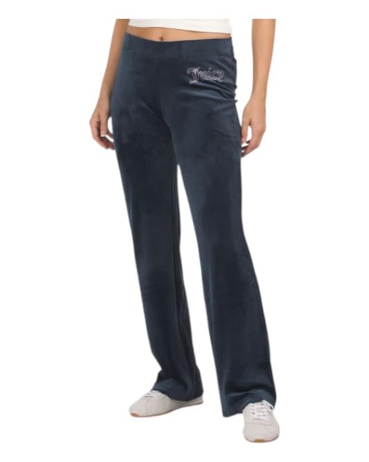 Juicy Couture Women's Hallow Bling Velour Track Pants