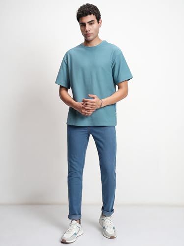 Image of Highlander Men's Tapered Fit Jeans | Regular Length | Mid Rise | Stretchable Fabric for Comfort fit | Jeans for Man