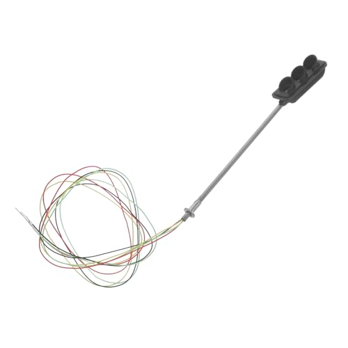 BRIGHTFUFU Mini Railroad Traffic Light Model Led Train Signal Light Toy for Model Railroad Scene Decor