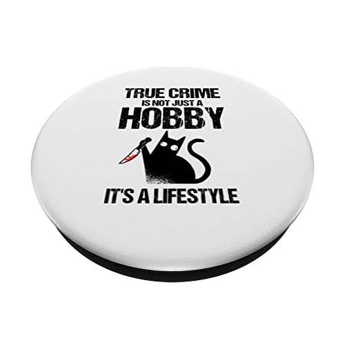 Funny Killer Documentaries - Murder Shows & True Crime PopSockets Swappable PopGrip - Image 2