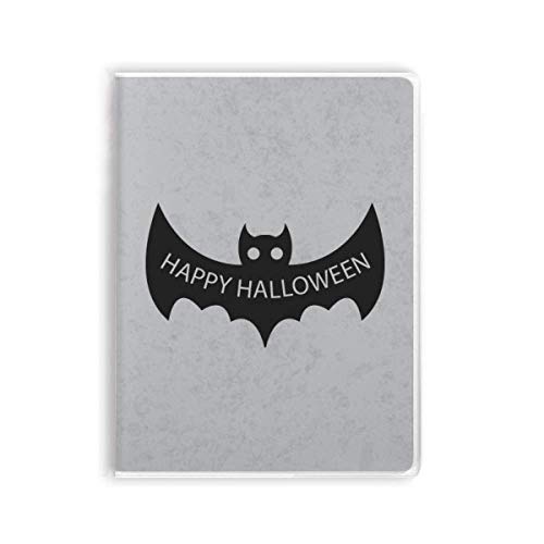 Carnet de notes Hallowmas souple motif chauve-souris noir, idée cadeau Halloween originale