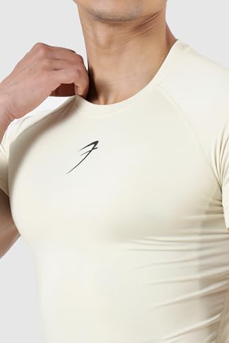Image of FUAARK Men's Half Sleeve Compression T-Shirt - Athletic Base Layer for Fitness