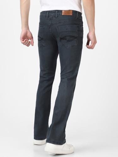 Image of Urbano Fashion Men's Stretch Fit Mid Rise Washed Bootcut Jeans Stretchable