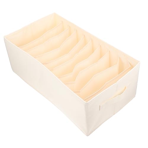 Cabilock Dresser Clothes Organizer 10 Compartment Pants T-shirt Organizer Drawer Storage Box Closet Organizer