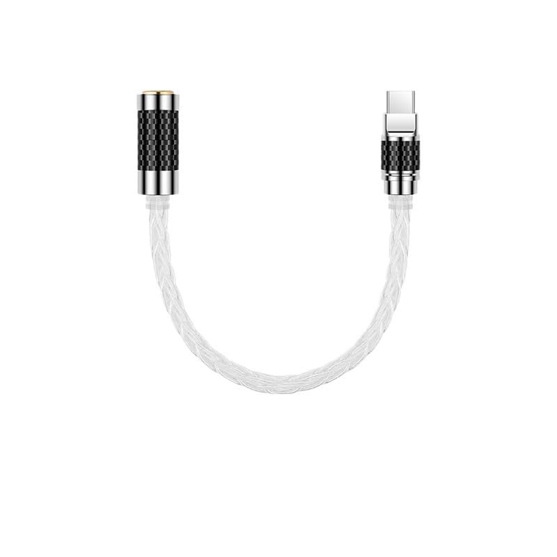 Adaptador auxiliar de 4,4/3,5/2,5 mm para cable de audio de auriculares Ja-ck de 3,5 mm (tipo C a 4,4 mm)