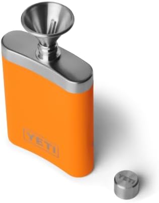 YETI 7 oz Flask and Funnel, Upland Bird King Crab Orange — view 4