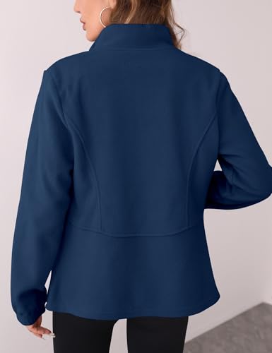 IECCP Fleecejacke Damen Durchgehender Reißverschluss Outdoor Fleecejacken Leicht und Warm Mode 2025