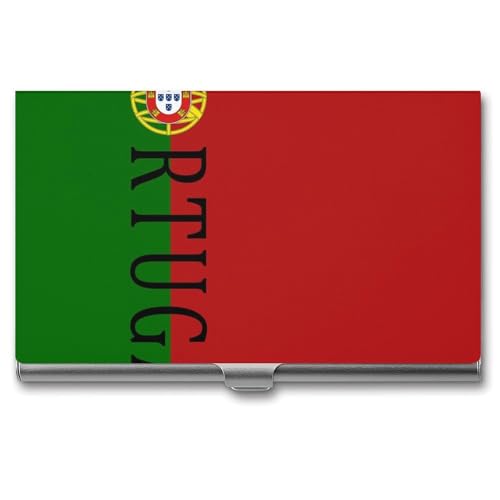 Portugal Soccer Football Business Card Holder Alloy Multi Wallet Credit Card ID Pocket Name Case