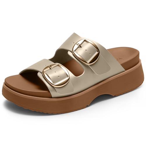 40% Off Vilanva Women's Orthopedic Platform Wedge Walking Slides - Image 2