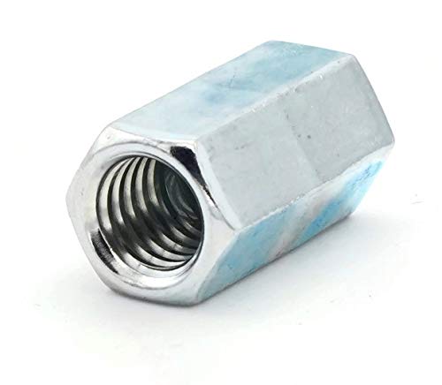 Coupling Reducer Nut Zinc - 1/2"-13 to 3/8"-16 (5/8" F x 1-1/4" L)- Qty-25