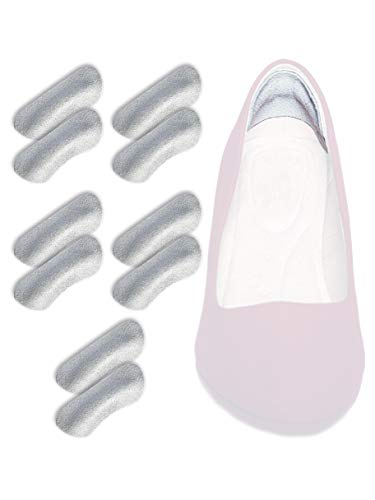Image of pedag, Stop German Made Soft Suede Leather Heel Grip Unisex One Size Fits All, Gray, Pair, 5 Count