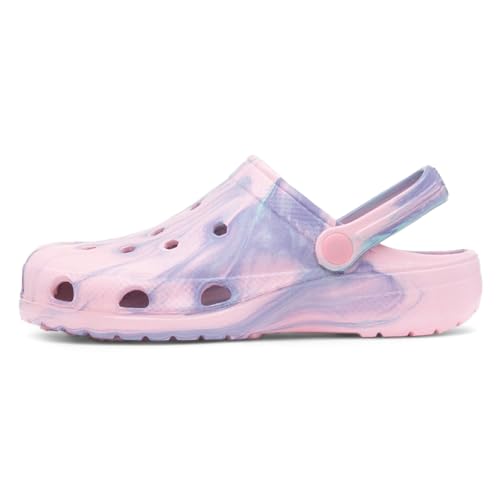 Shoe Zone - Summer Womens Pink Marble EVA Clog - Size 7 UK - Multicolour