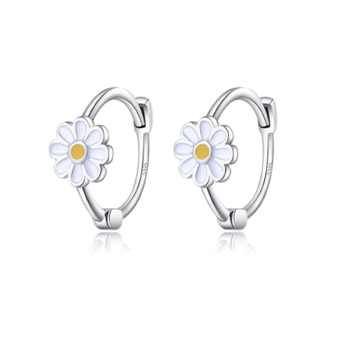Aretes de cartílago y hélice de plata, el regalo ideal de joyería con flores