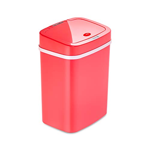 Ninestars DZT-12-5RS Bedroom or Bathroom Automatic Touchless Infrared Motion Sensor Trash Can, 3