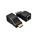 Produktbild HDMI zu RJ45 Extender, LFHUKEJI HDMI auf RJ45 Adapter, unterstützt HDTV 1080P 3D, durch einzelnes 30 Meter Ethernet-LAN-CAT5e/6-Netzwerkkabel, 1 Paar