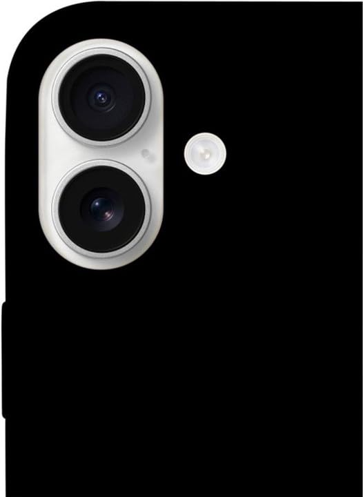 Image of Phone Case Compatible with iPhone 16, Black, Protective Slim Fit Cover with Camera Protection, Shock-Absorbing Design