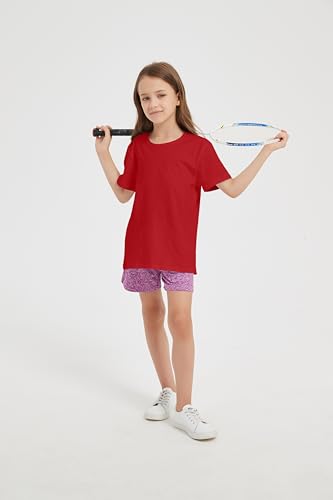 Image of 2-Pack Kids Cotton T-Shirts Short Sleeve Basic Tops for Toddlers Boys Girls