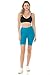 Leggings Depot Women's Buttery Soft Fashion Biker Shorts Athletic Shorts for Yoga, Turquoise, 1X