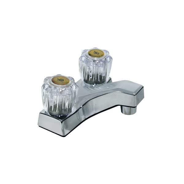 AquaPlumb 1551110 Water-Saving 2 Handle Plastic Bathroom Faucet