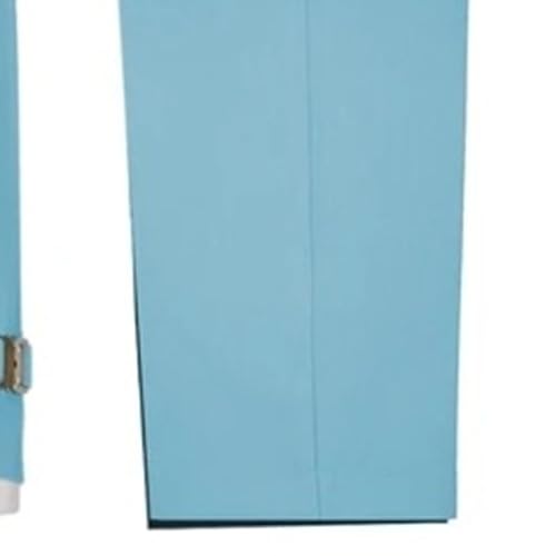 Image of Men's 2 Piece Suit with Metal Clasp Slim Fit Suit Stylish Business Pants Casual Wedding Grooms Tuxedo Suit