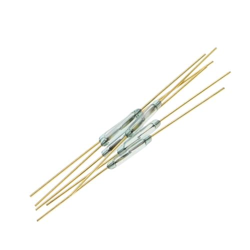 Interruptores magnéticos de vidrio verde 1,8x10mm en pack de 5 unidades para proyectos 2