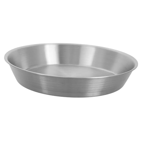 TOPBATHY Teglia Da Forno Antiaderente in Acciaio Inossidabile Tortiera Rotonda Stampo Per Biscotti Per Barbecue Pizza Toast Vassoio Da Portata Per Pizza Teglie Da Forno