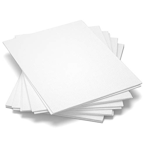 Gotideal ICIMCP810 Canvas Boards, 8X10 Inch Set Of 10,Gesso Primed White Blank Canvases thumb #2