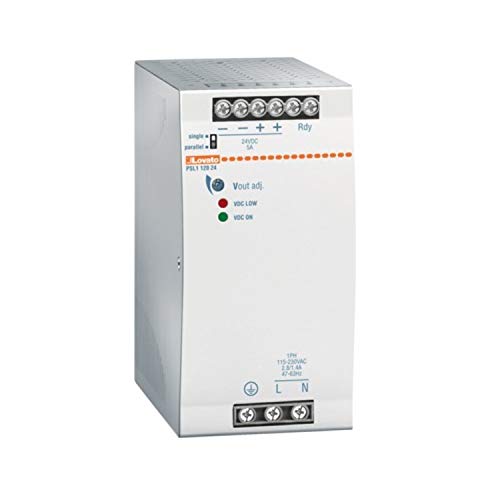 Bloc d'alimentation SWITCHING contre les baisses de tension 24 VDC 5 A LOVATO PSL112024