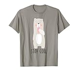 Stay Cool Polar Bear Eating Ice Cream T-Shirt T-Shirt for Men Women Girls Kids