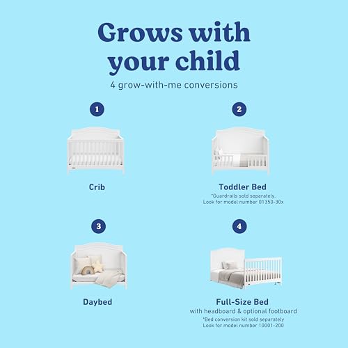 Image of Graco Paris 4-in-1 Convertible Crib, White