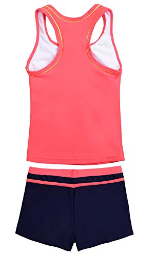 Image of Uhnice Girls Swimsuit Two Piece Tankini Swimwear with Boyshort