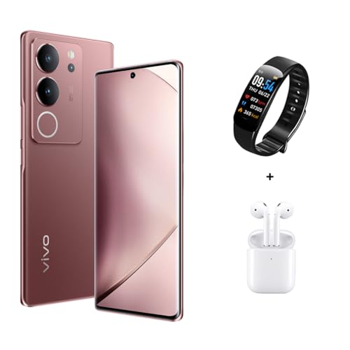 vivo V29 5G (Velvet Red, 12GB+8GB RAM, 512GB) | Slimmest 3D Curved 1.5K AMOLED 120Hz Display | 50MP AF Group Selfie | Aura Light OIS | Online Exclusive Bundle, 24M Warranty & 6M Screen Replacement