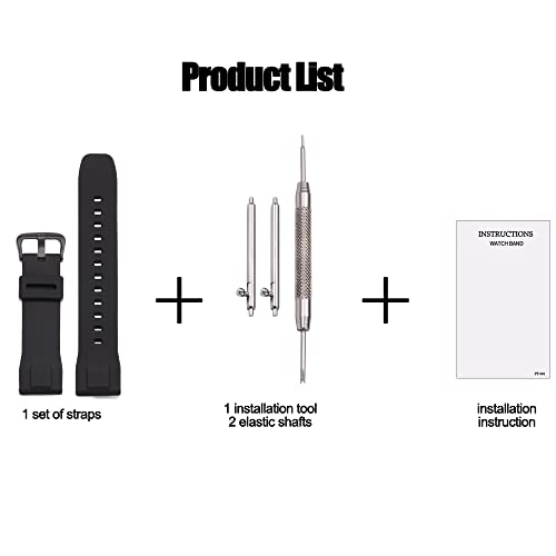 MCXGL waterproof Silicone watchband Compatible with Casio Protrek PRG650 600 PRW6600 Men's sports Replacement Strap Bracelet 24mm Quick release Watch Strap