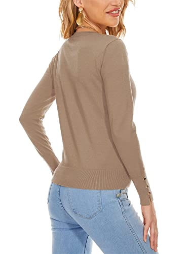 Image of Spicy Sandia Womens Cardigan Sweaters Lightweight Button Up Crewneck Dressy Casual Trendy Spring Sweater Jackets