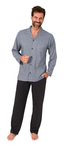 Pyjama à manches longues pour homme idéal pour les soirées cocooning bleu 50