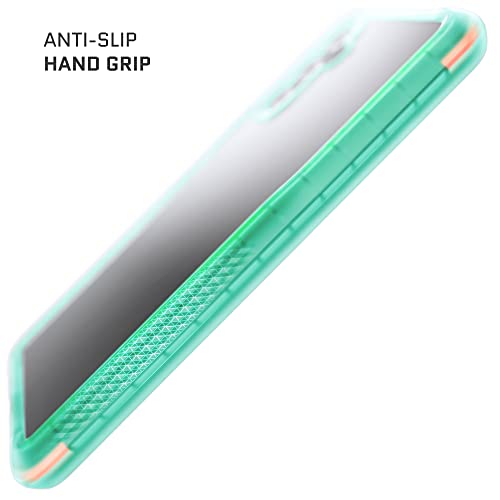 Image of Ghostek COVERT Teal Clear Galaxy A13 5G Phone Case Shockproof Grip Bumper Protective Cover Slim Fit Thin Lightweight Design Cases Designed for 2021 Samsung Galaxy A13 5G (6.5in) (Teal-Limited Edition)