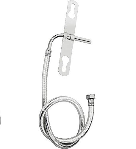 KI Jet Spray Pipe for Toilet - Stainless Steel Flexible Health Faucet Hose Pipe Tube - Chrome Plated Tube - Heavy Duty Bathroom Accessory - Easy To Use with Durable & Modern Design (B07VK7GWGC) Amazon Price History, Amazon Price Tracker