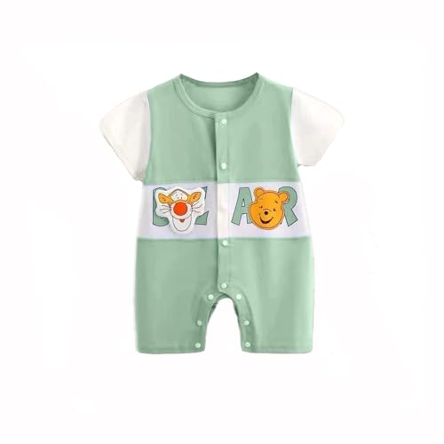 Image of Bold N Elegant Newborn to Toddler Baby Boy Cotton Tiger Cartoon Mustache Print Party Romper with Bowtie Little Gentleman Dress for Babies
