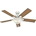 Hunter Fan Company, 53251, 52 inch Pro's Best White Ceiling Fan with LED Light Kit and Pull Chain