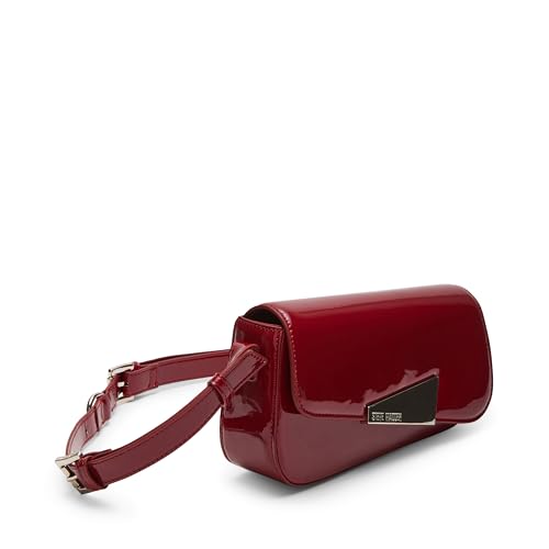 Steve Madden Carrie Patent Asymmetrical Flap Shoulder Bag2