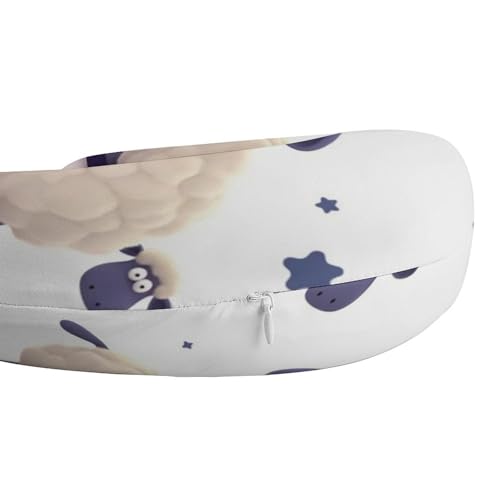 Almohada de espuma viscoelástica para viaje cervical miniatura 4