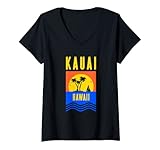 Photo Gallery donna kauai hawaii vacation souvenir regalo di vela maglietta con collo a v Photo Gallery donna kauai hawaii vacation souvenir regalo di vela maglietta con collo a v