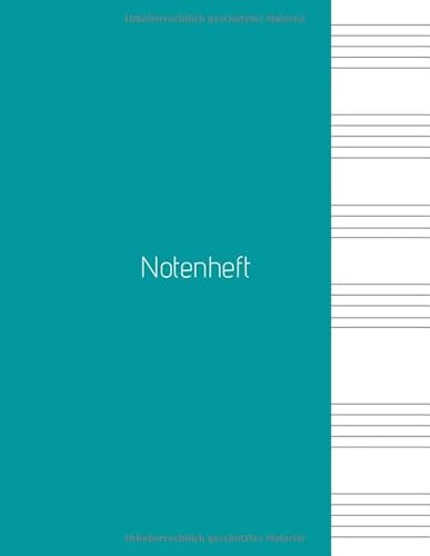 Notenheft: Notenheft,notenblatt leer,notenheft blanko,Dickes Notenbuch - 100 Seiten - hohe Qualität